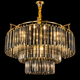 Aurelius Cascade Smoke Crystal Chandelier