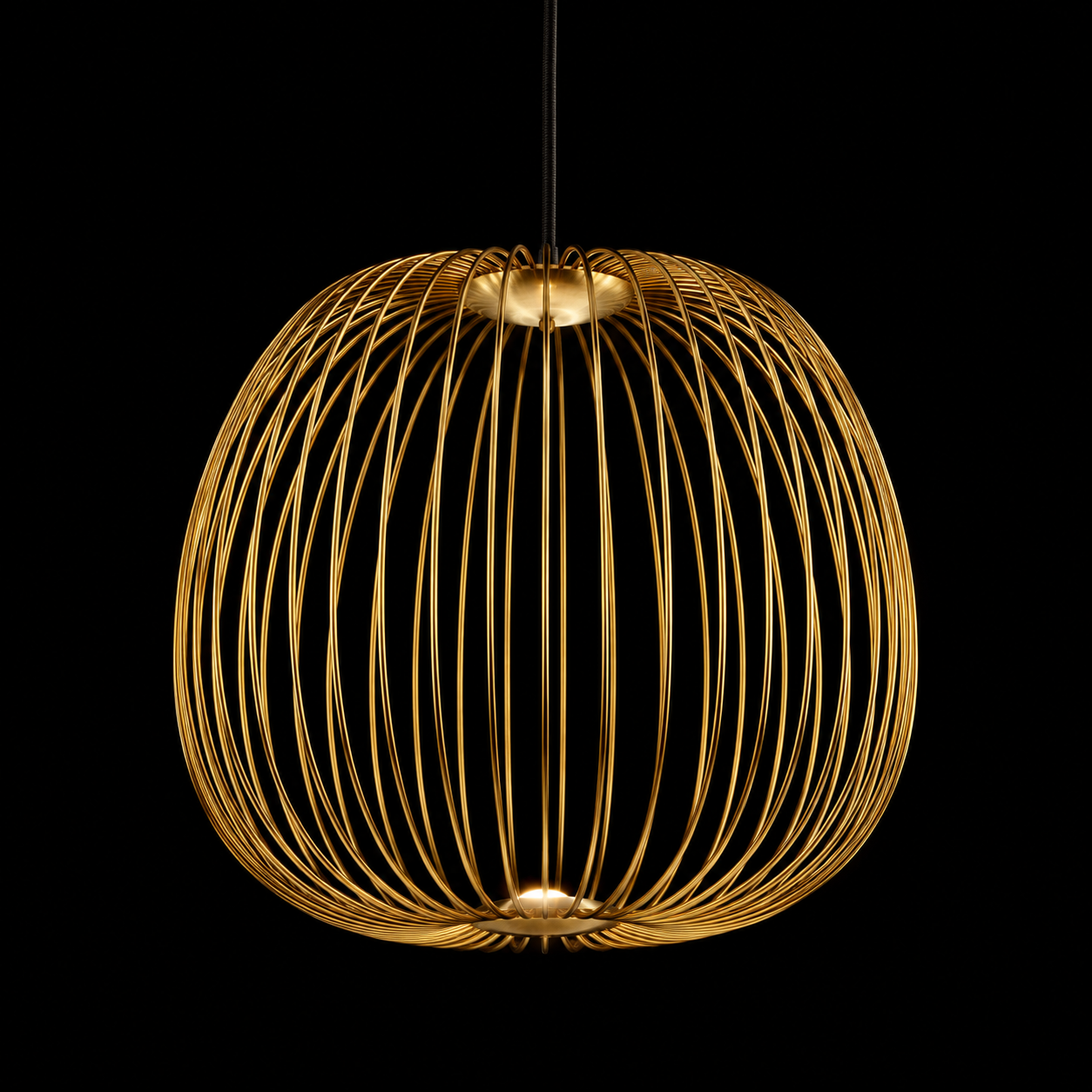 Golden Orbit Pendant Light
