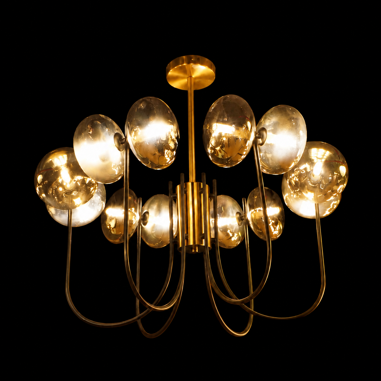 Celestia Gold Orb Chandelier