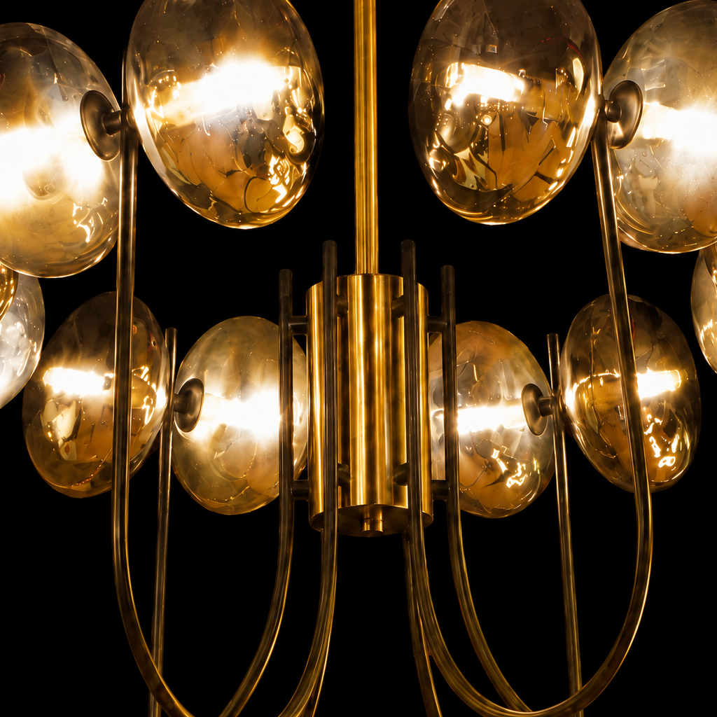 Celestia Gold Orb Chandelier