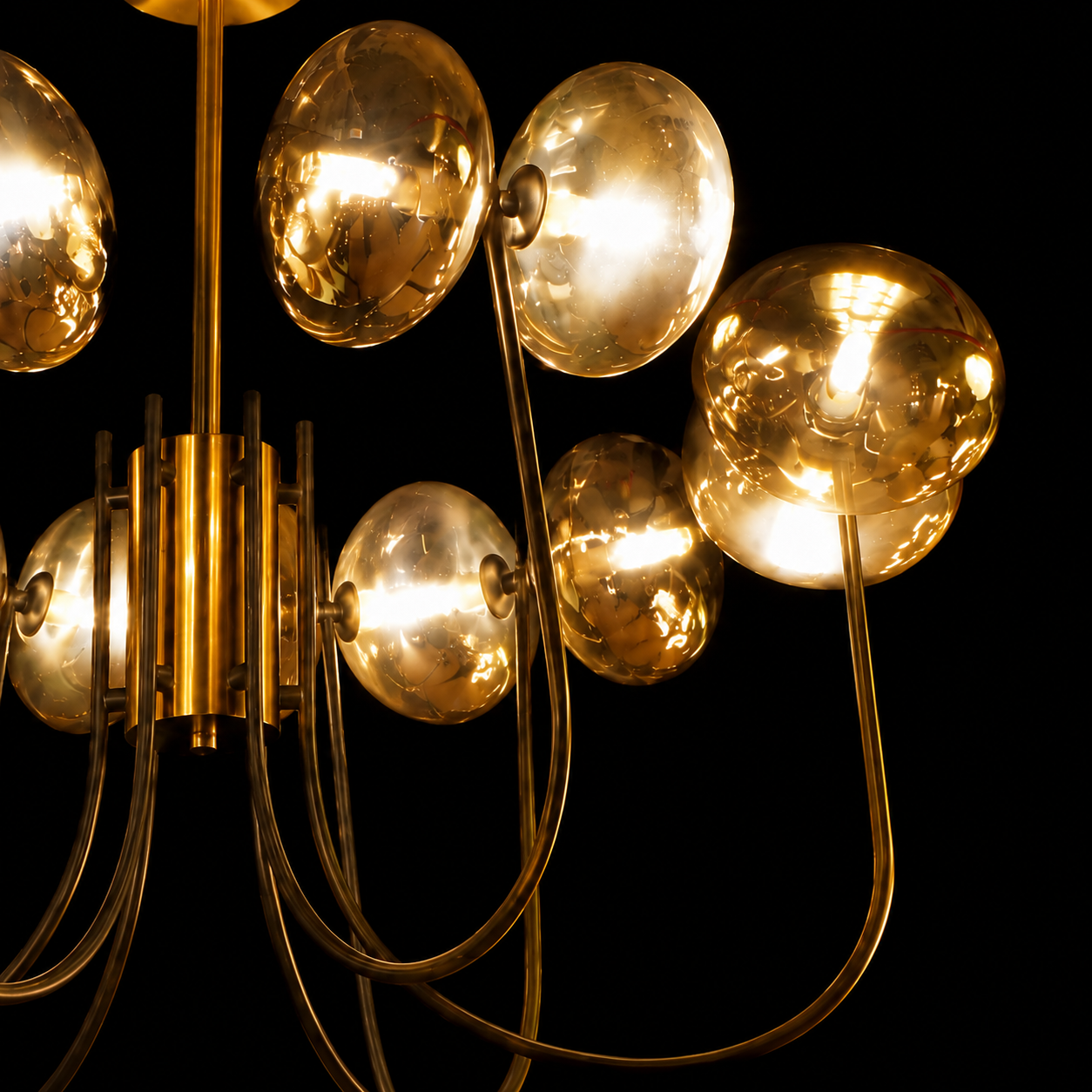Celestia Gold Orb Chandelier