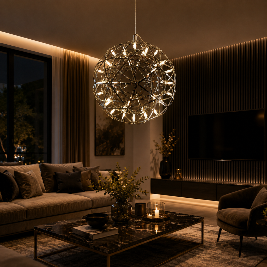Celestial Orbit Modern LED Globe Chandelier