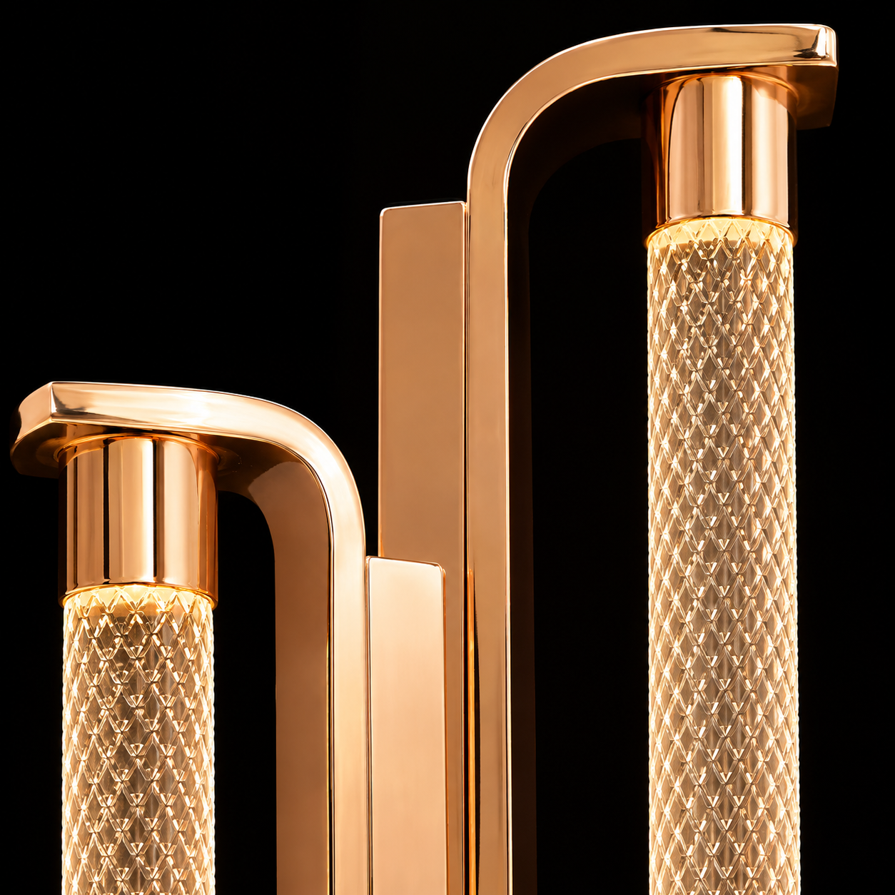 Lyra Twin Crystal Wall Light
