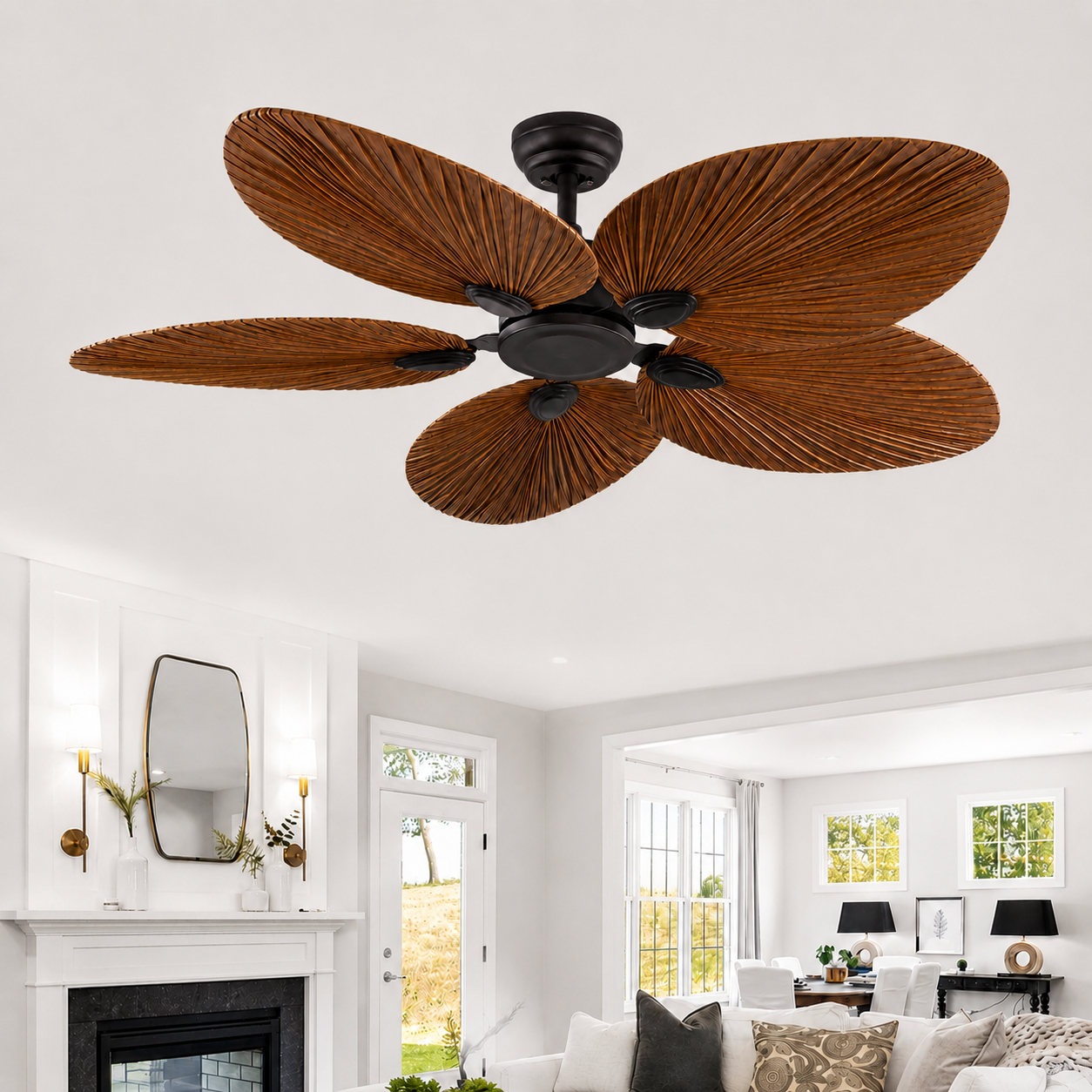 Harrier Dark Brown Ceiling Fan | 40W BLDC Motor | 1320mm | Metal Body