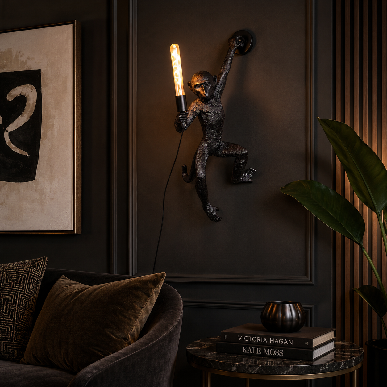 Creative Monkey Wall Light Fixture