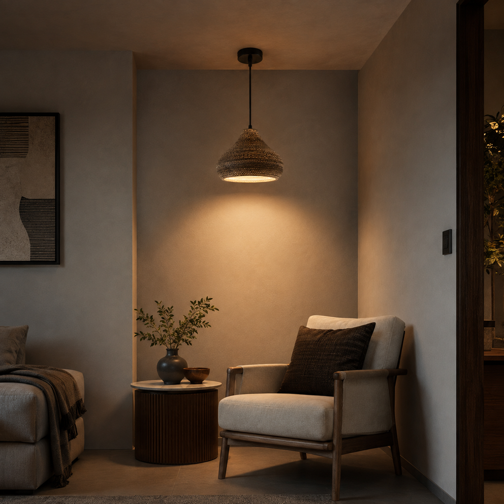 Natural Weave Pendant Light
