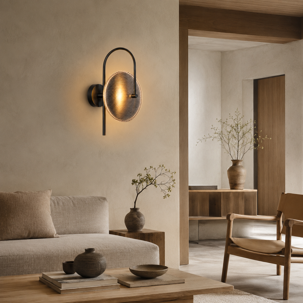 Halo Disc Arc Wall Sconce