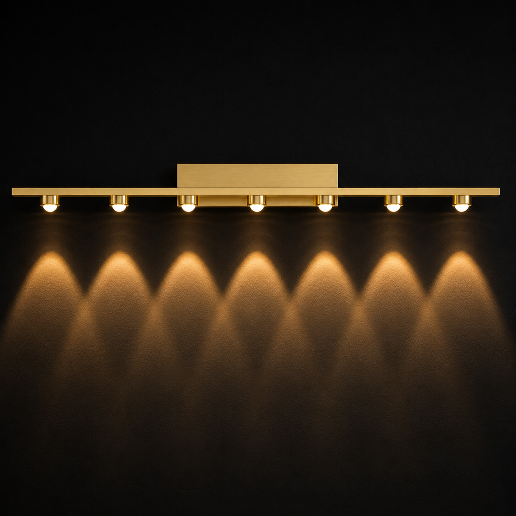 Luxora Seven Beam Wall Light