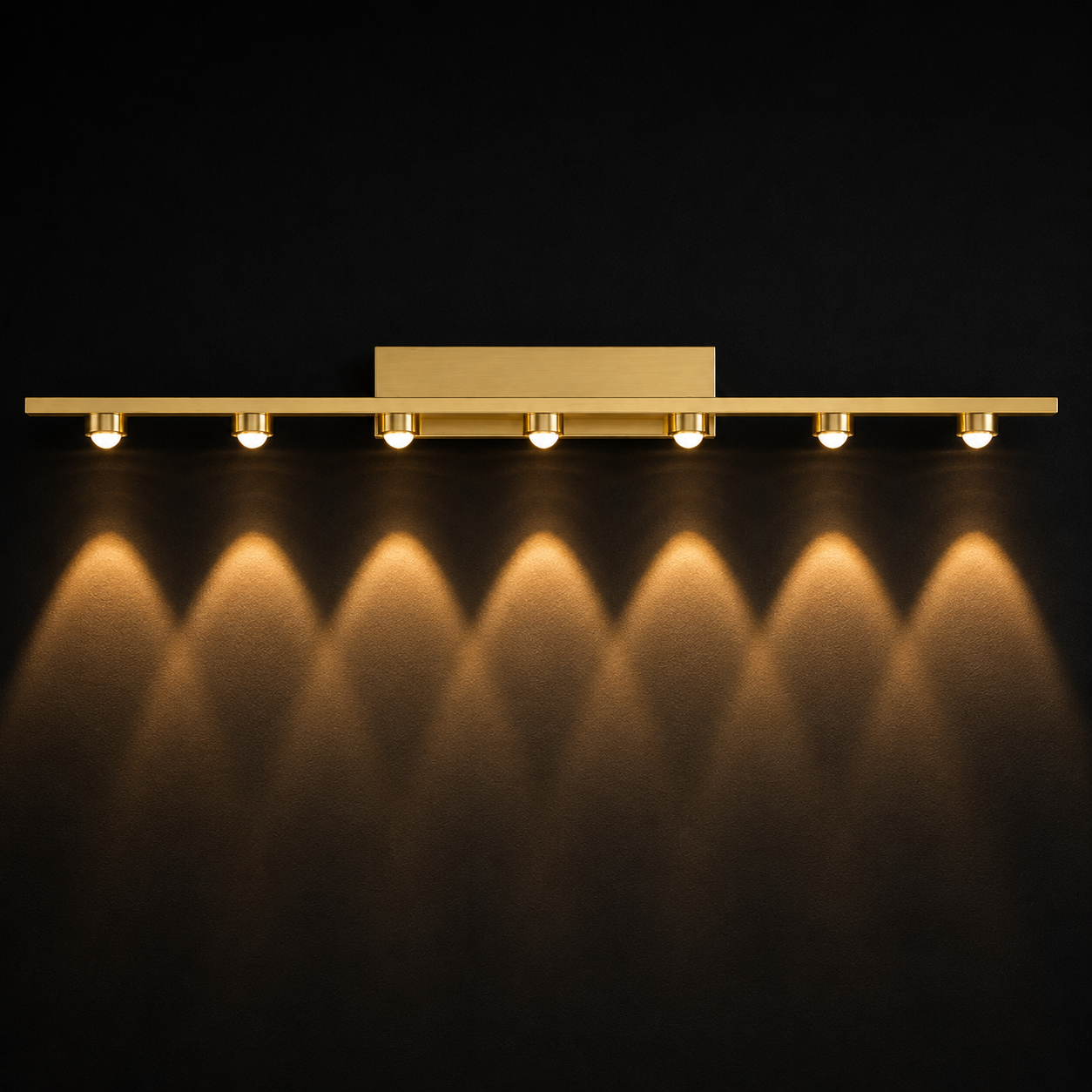 Luxora Seven Beam Wall Light