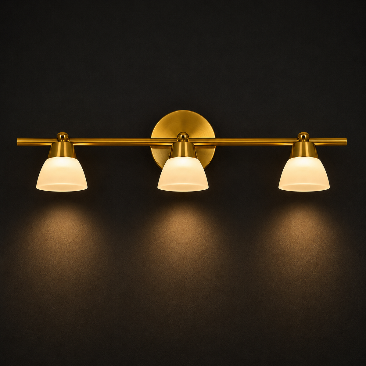 Vespera Brass Triple Wall Lamp
