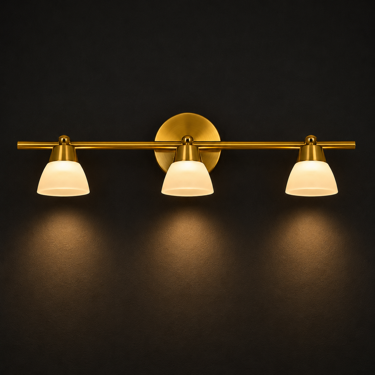 Vespera Brass Triple Wall Lamp