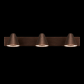 3-Light Cone LED Wall Sconce