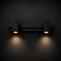 Noir Linear Duo Wall Spotlight