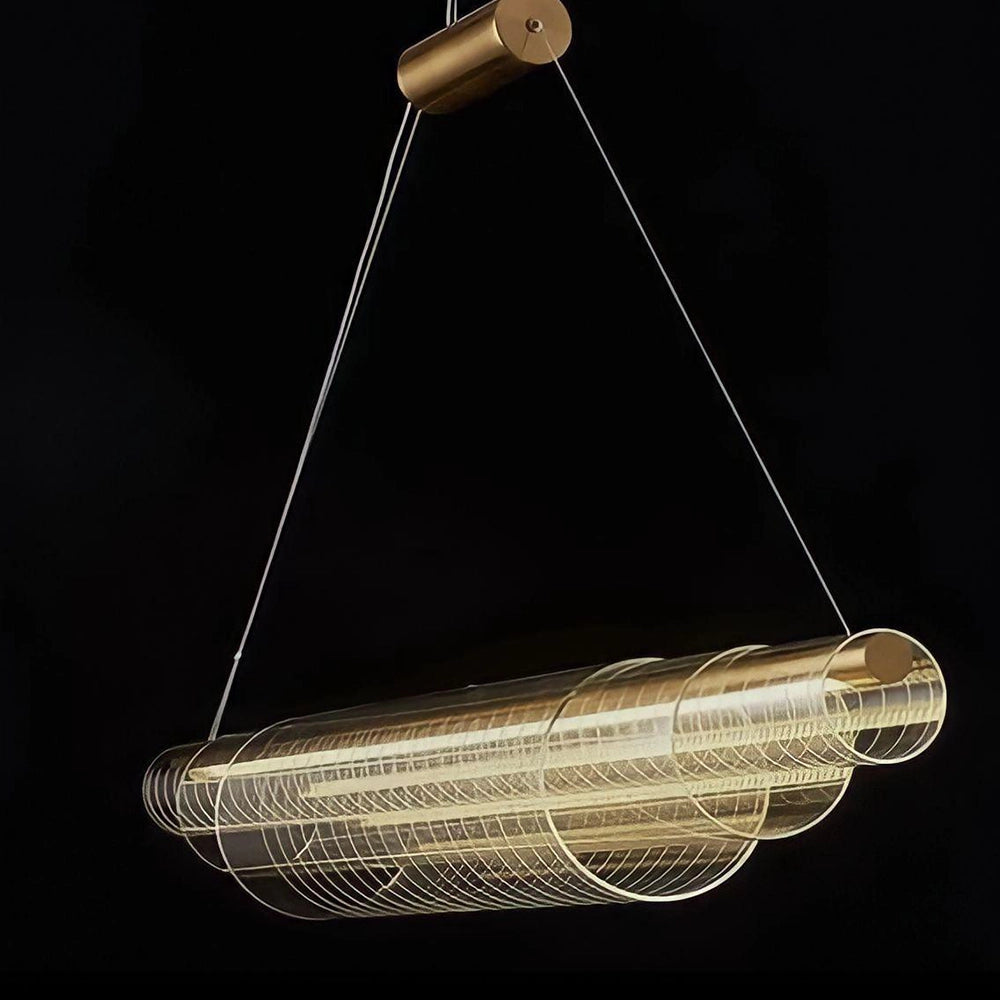 Cinnamon Aesthetic Glass Chandelier
