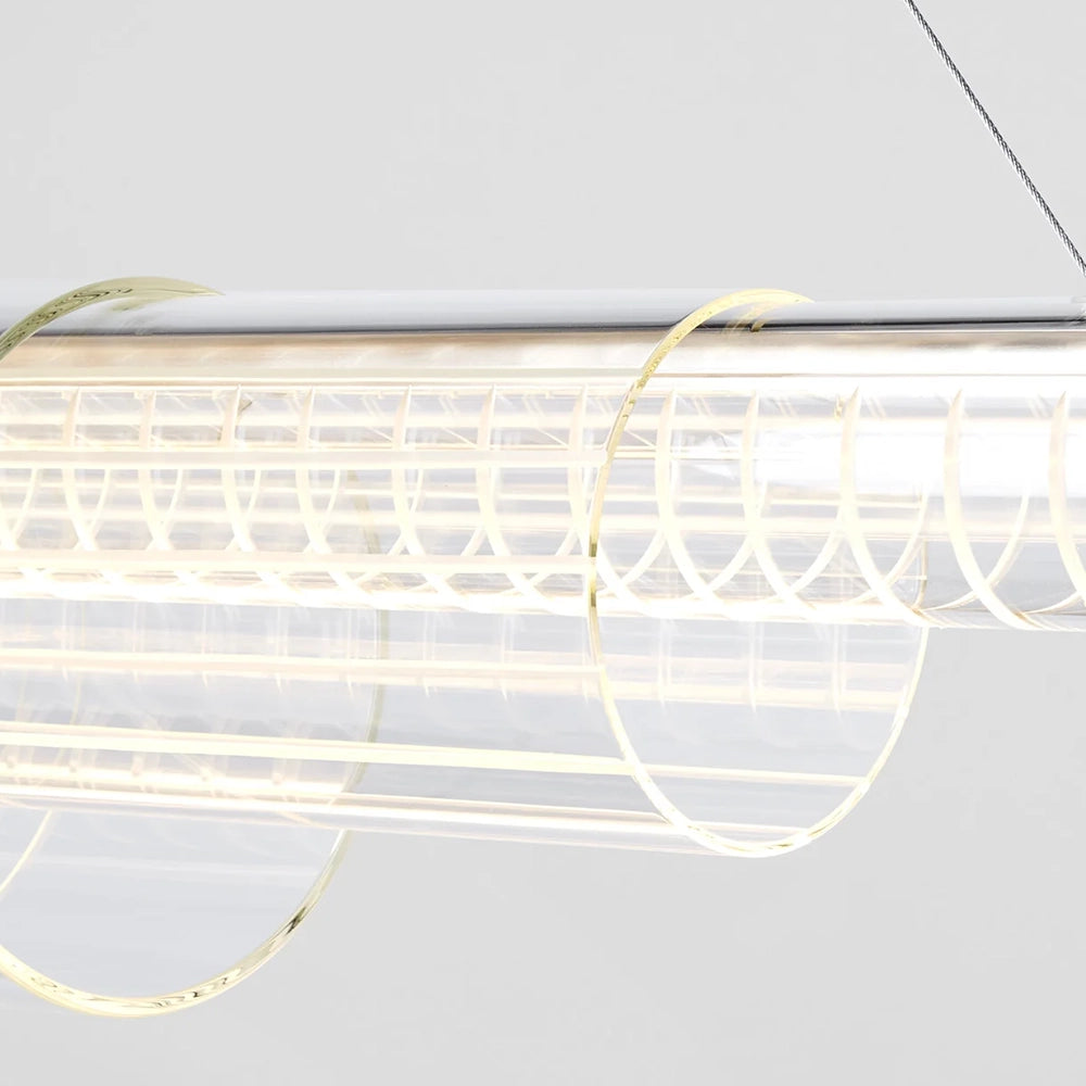 Cinnamon Aesthetic Glass Chandelier