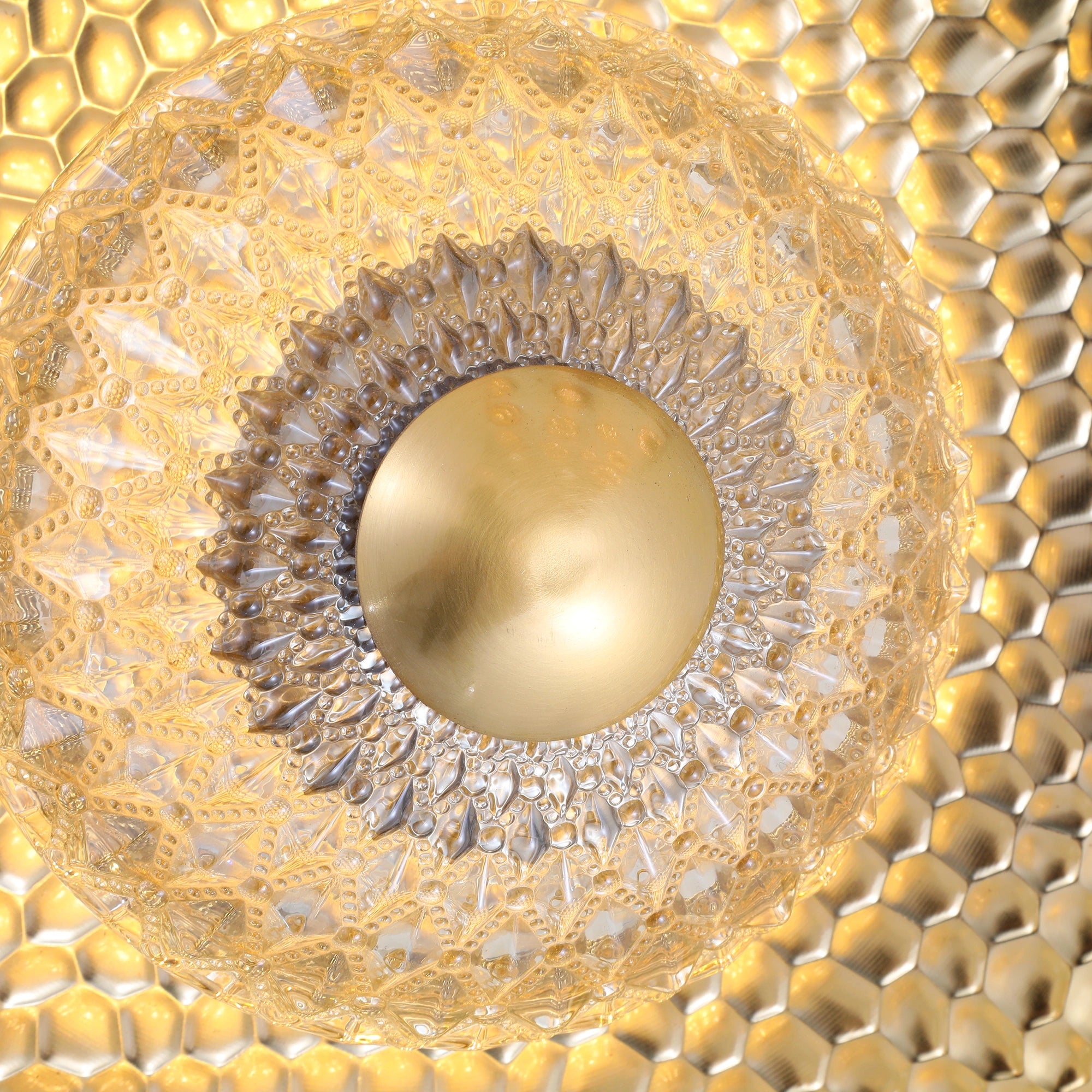 Cosmos Flare - Textured Brass Wall Lamp
