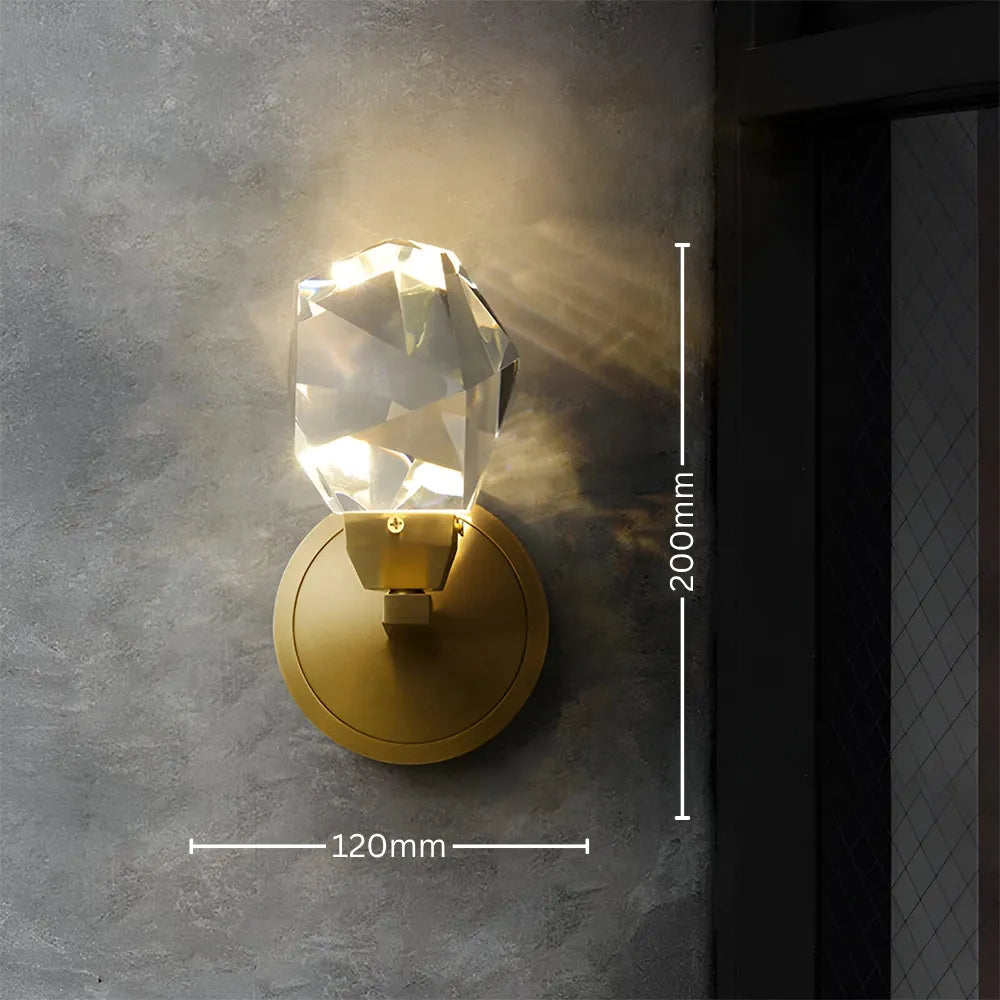 Crystal Prism Modern Wall Light