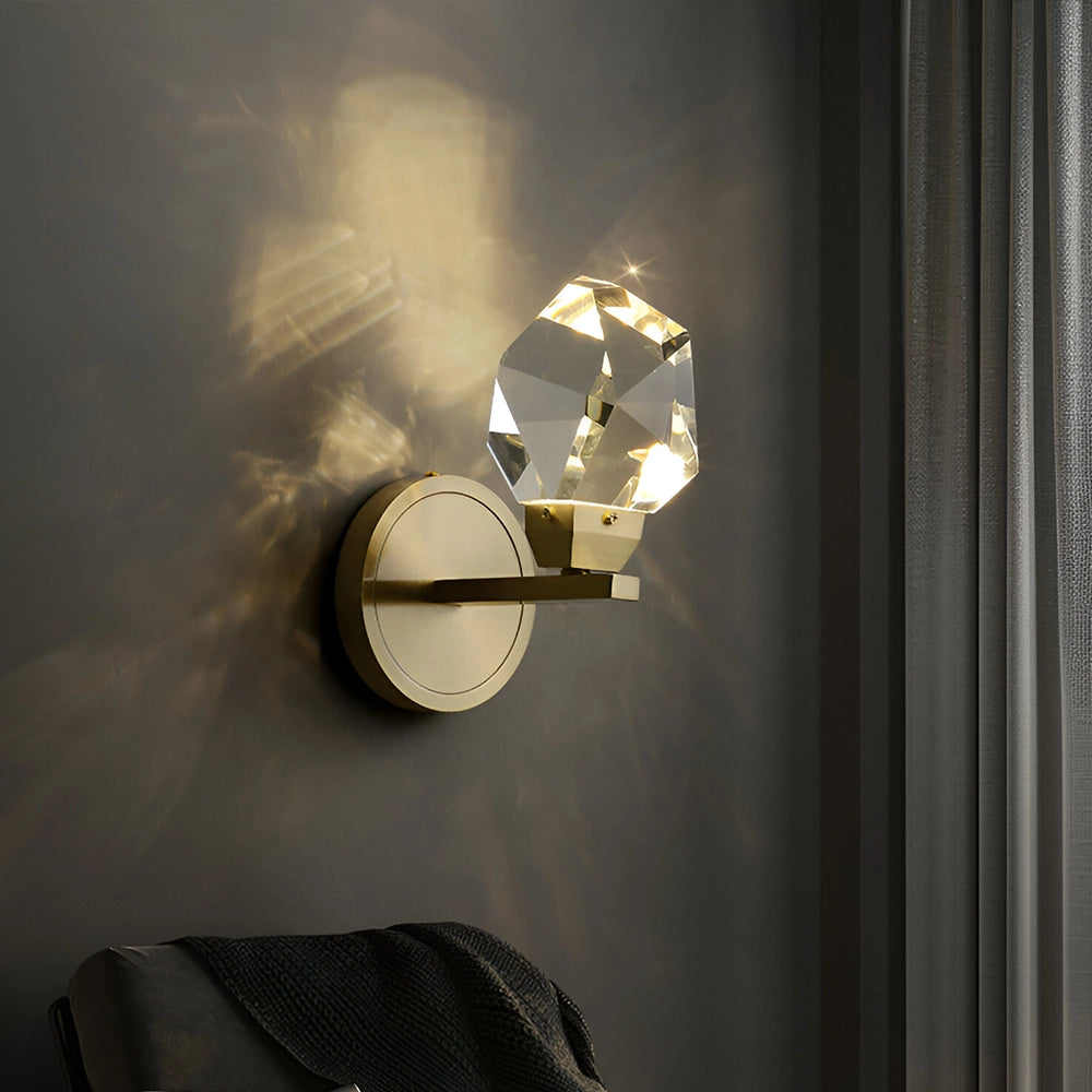 Crystal Prism Modern Wall Light
