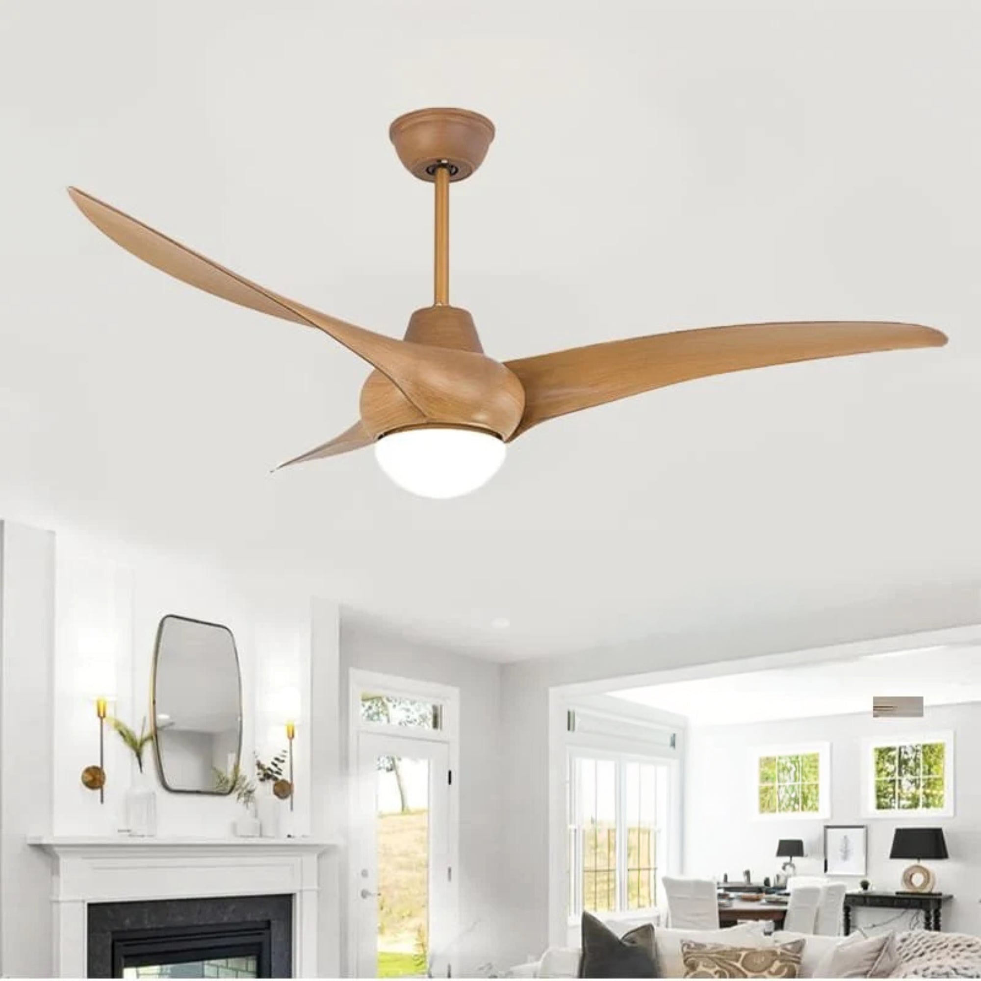 Curlew Pine Under-light Ceiling Fan | 50W BLDC Motor | 1320mm | Metal Body