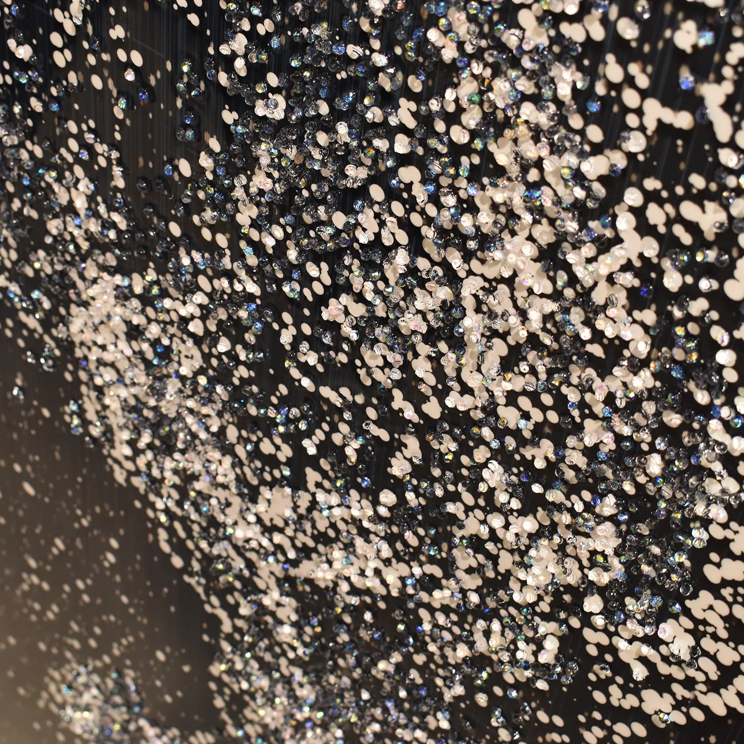 Dazzling Silver Horse Illuminated Glitter Wall Art
