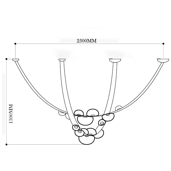 Galaxia Luxe Statement Designer Chandelier