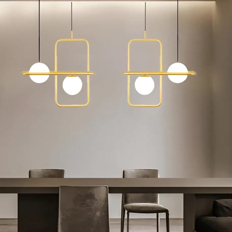 Double Vision Glass Hanging Lamp