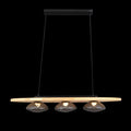 Driftwood Glow Modern Wood Linear Chandelier