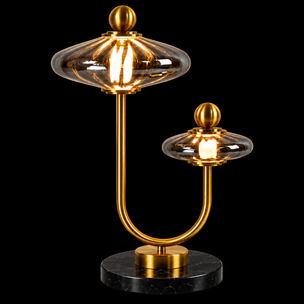 Secant Smoked Table Lamp