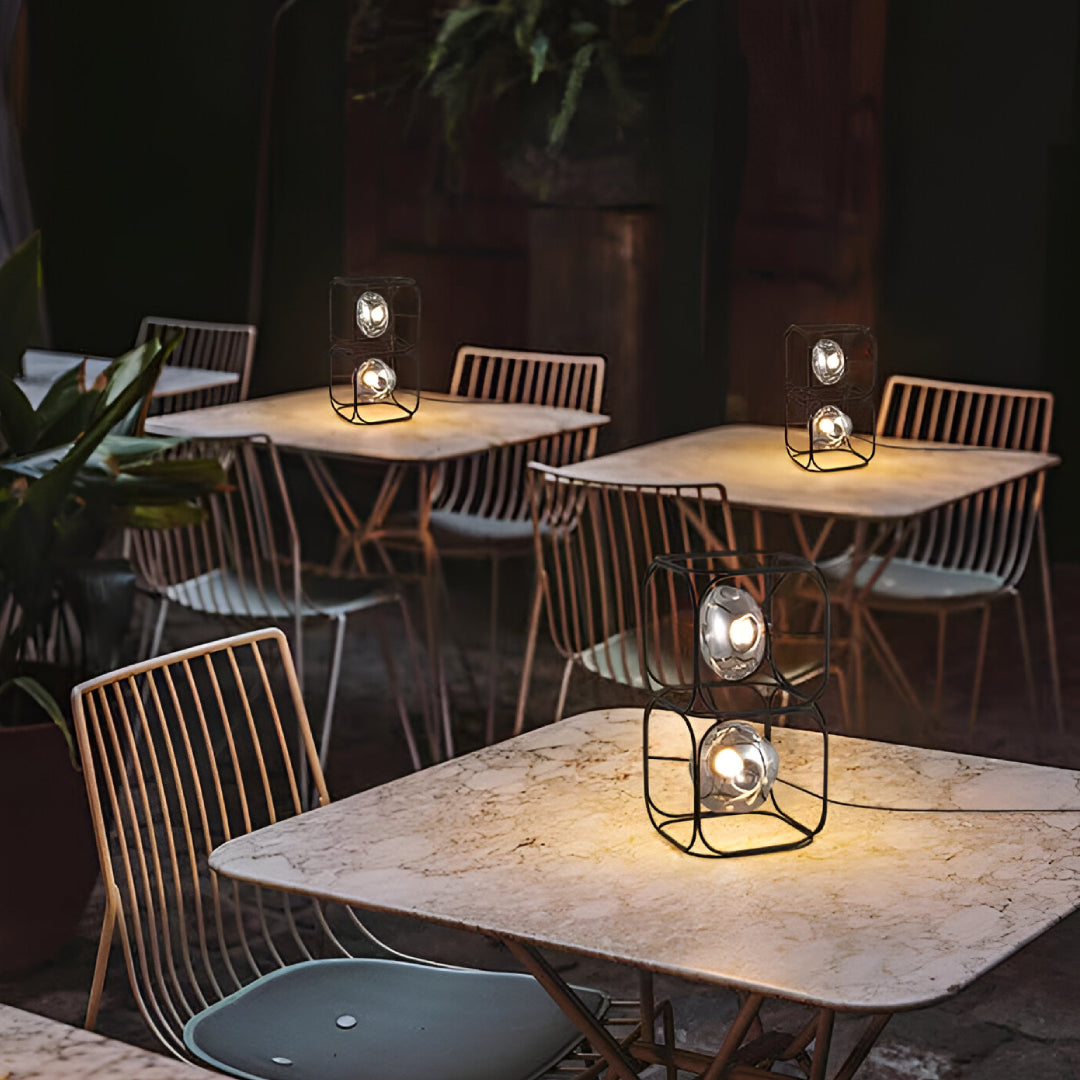 Eternal Cascade Modern Orb Table Lamp