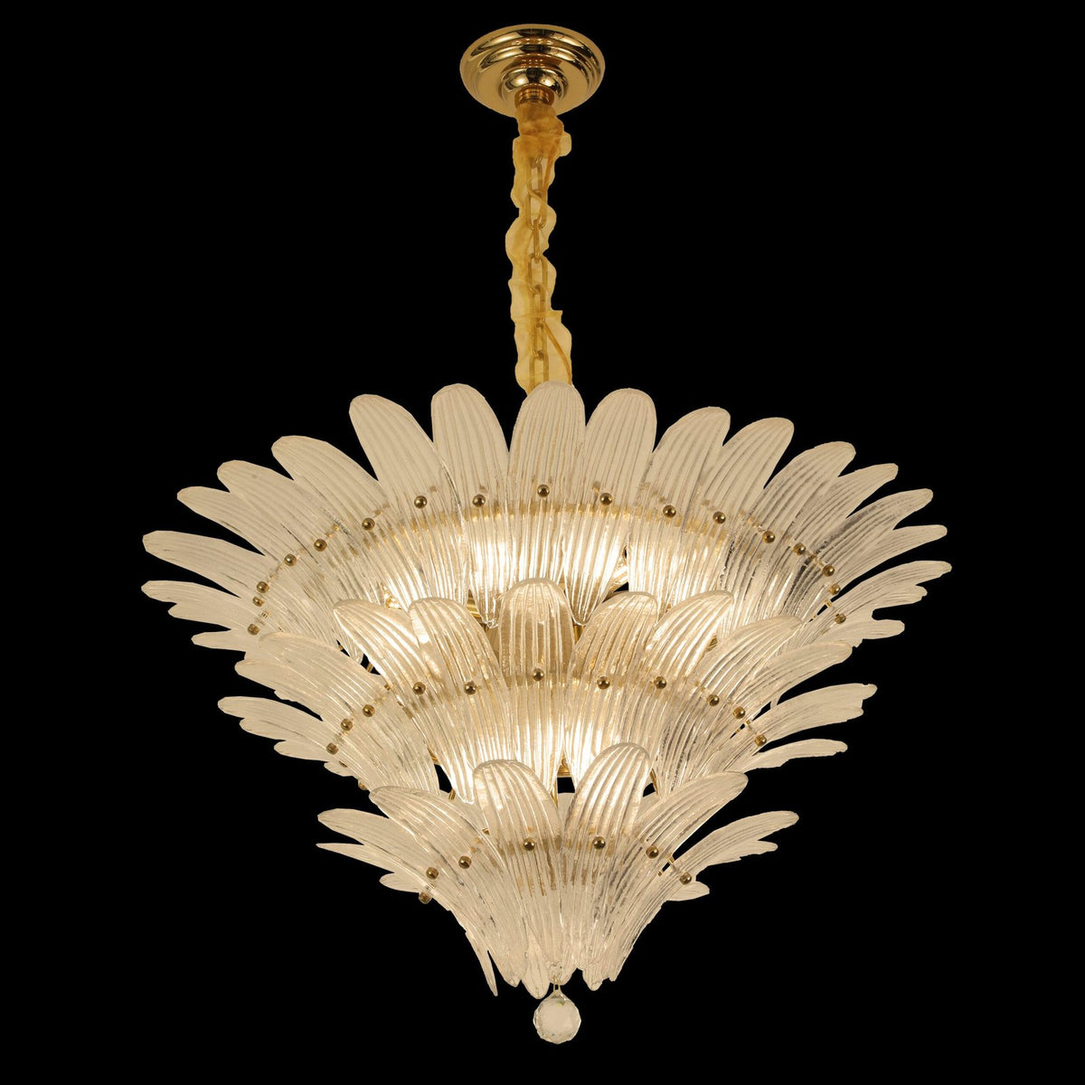 Ethereal Feathered Chandelier