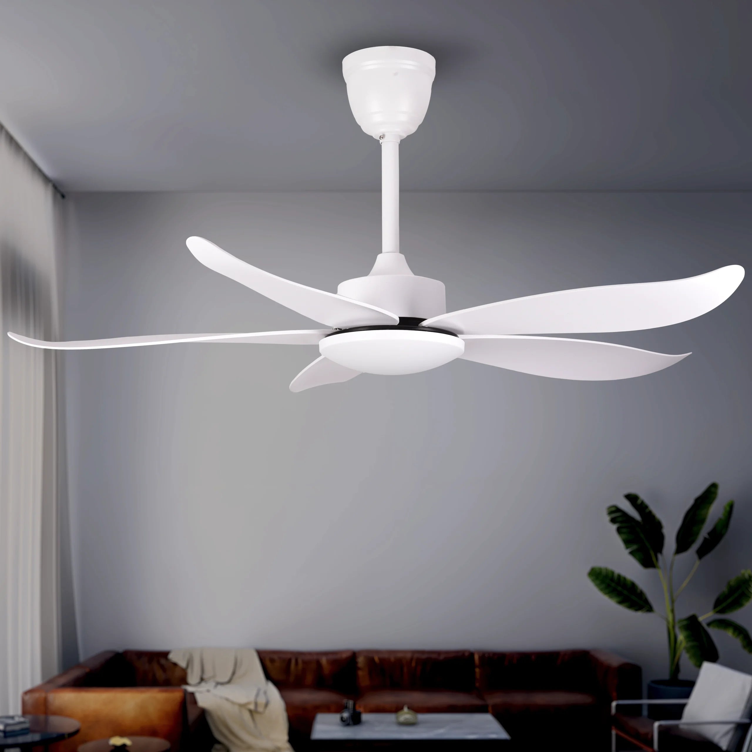 Falcon V (Pearl White) | 45W BLDC Motor | 1240mm | ABS Body