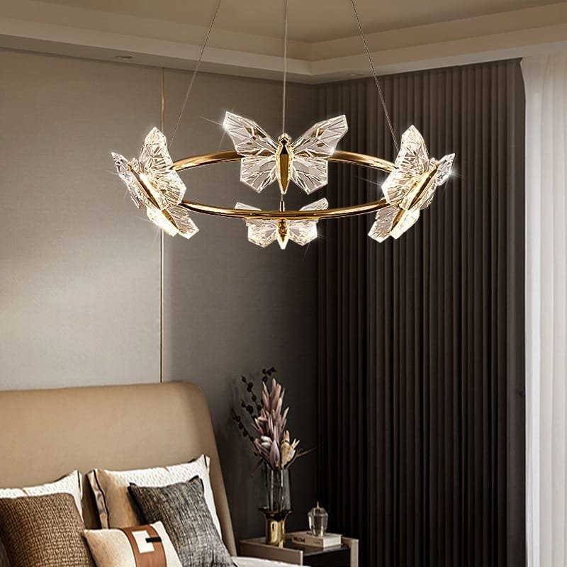 Flutter Gold 6 Hanging Lamp