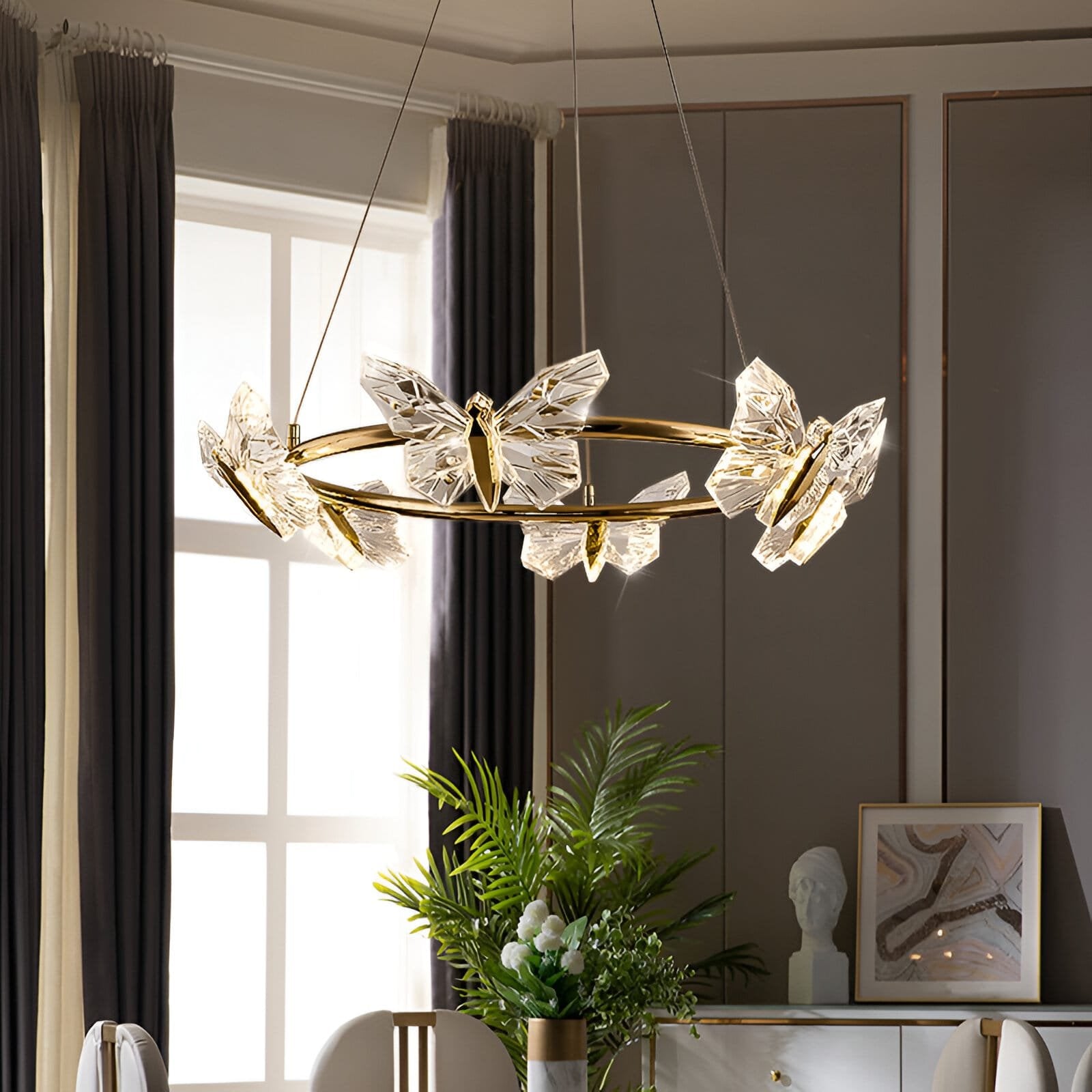 Flutter Gold 6 Hanging Lamp