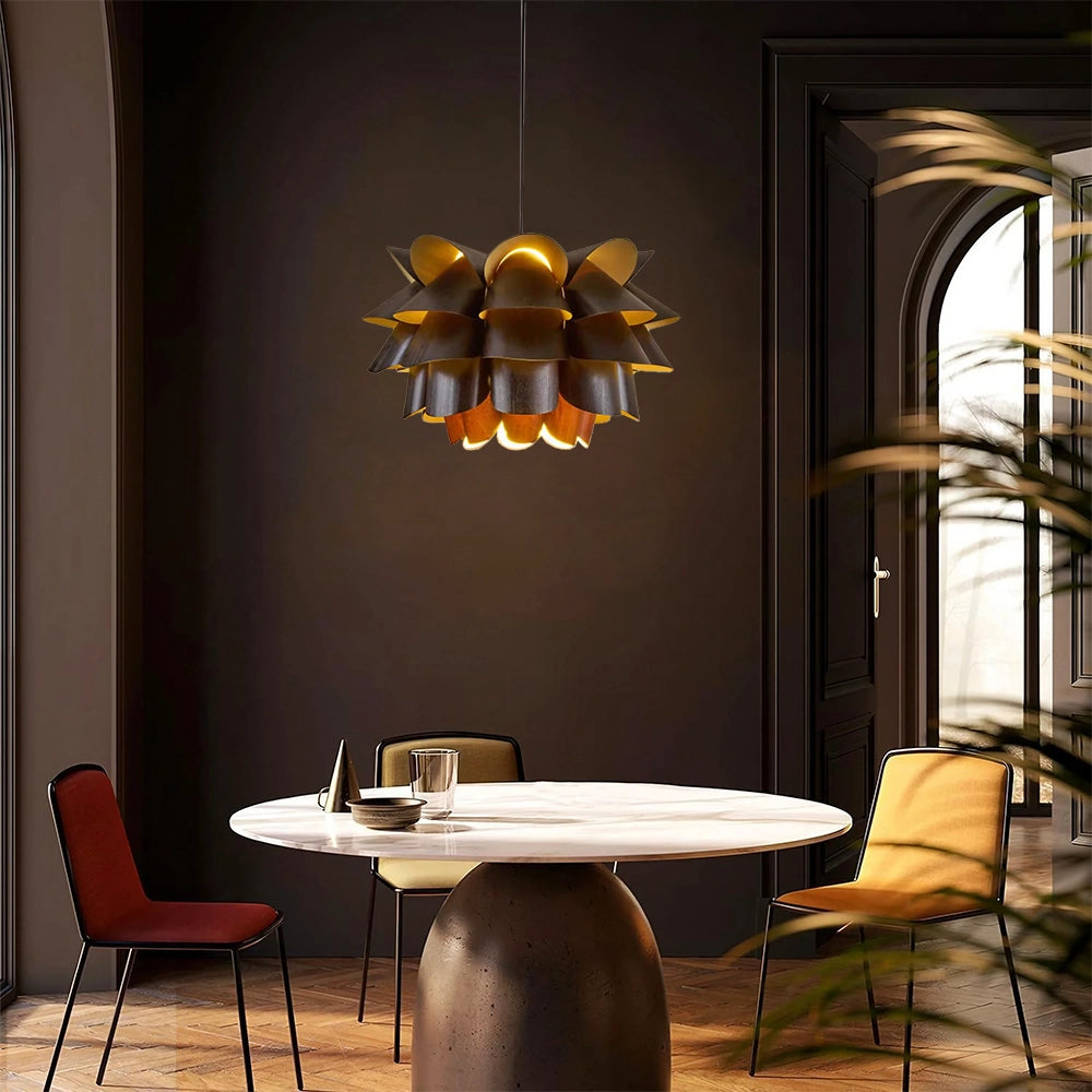 Forest Bloom Modern Ambient Wooden Pendant Light