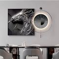 Galloping Spirit Art & Luminous Modern Clock Set