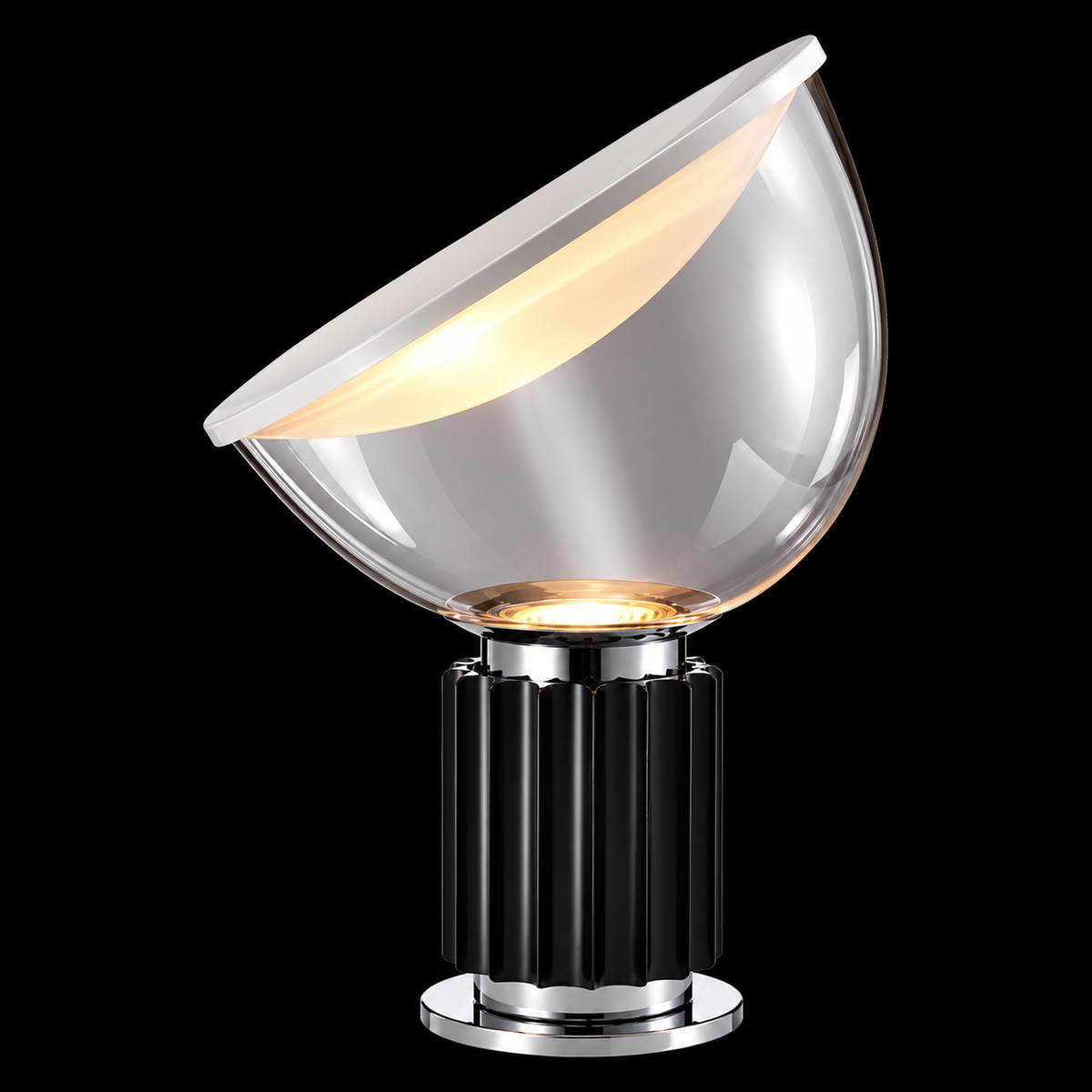 Focus your Vision Glass Table Lamp