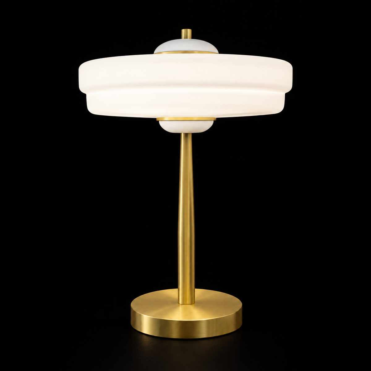 Aurelia White & Gold Modern Table Lamp