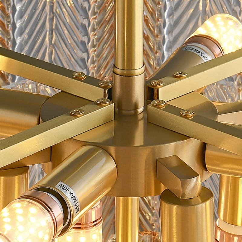 Gold On The Ceiling E14 Chandelier