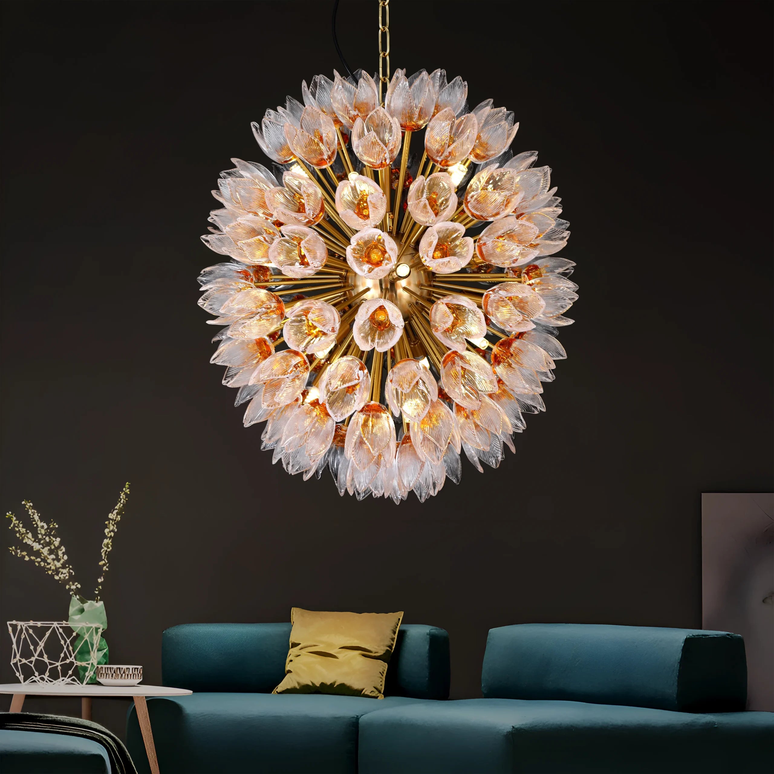 Blossia Tulip Glass Chandelier