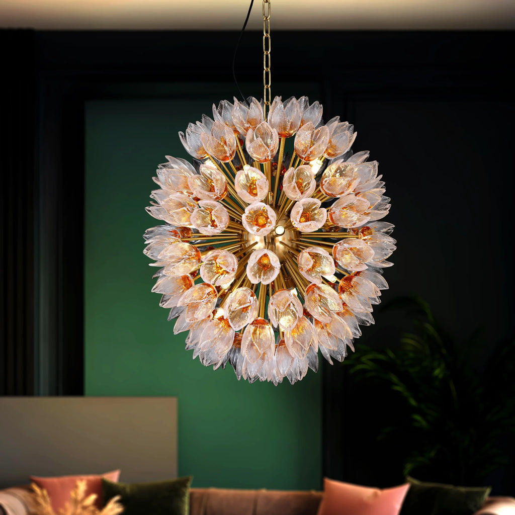 Blossia Tulip Glass Chandelier