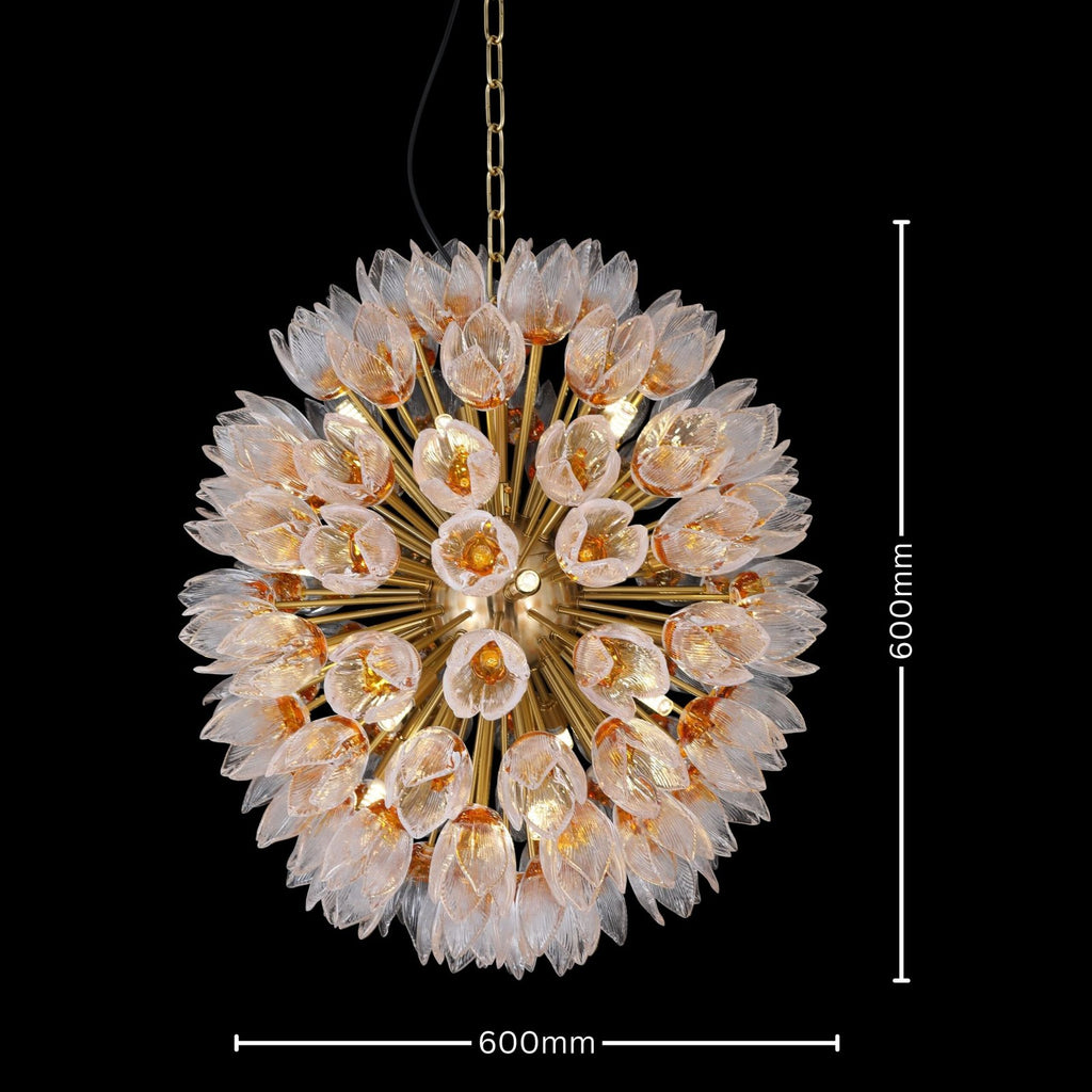 Blossia Tulip Glass Chandelier