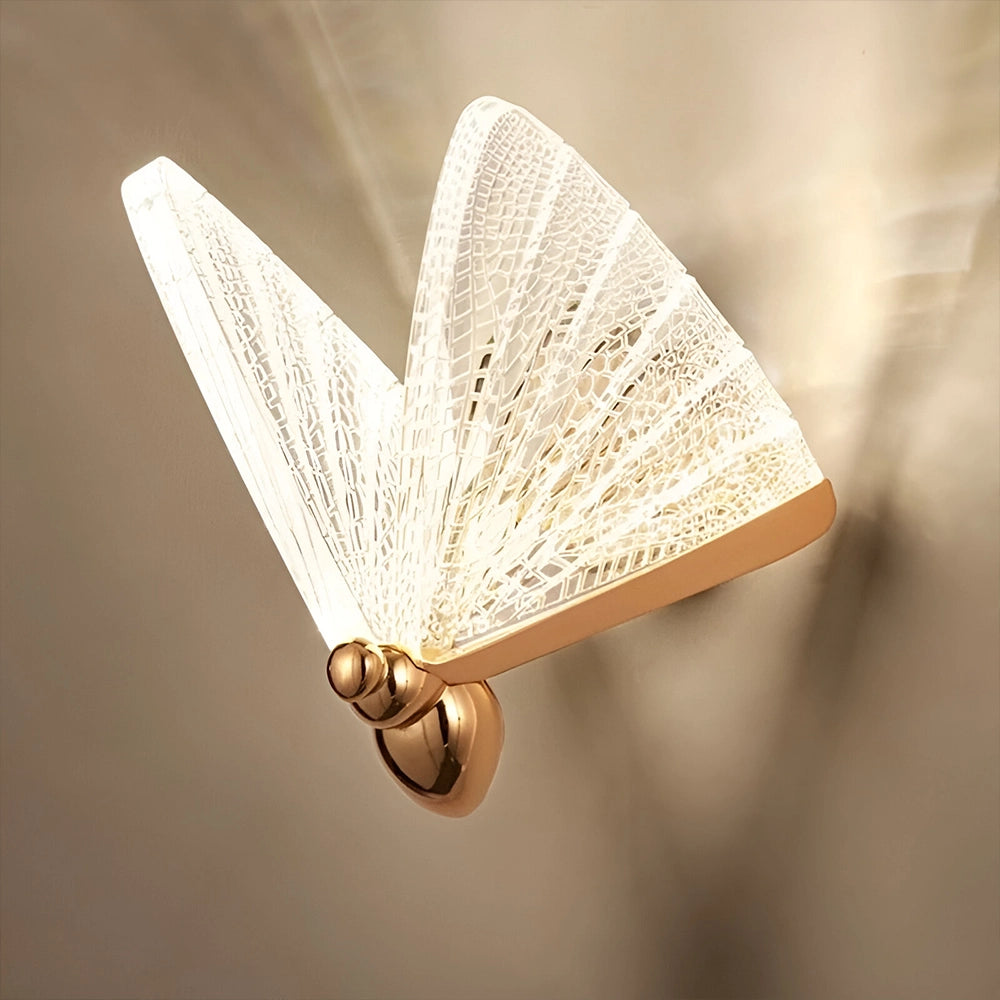 Golden Butterfly Bloom Wall Light