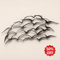Sculpted Flight Wall Art – Black Metal Abstract Bird Panel