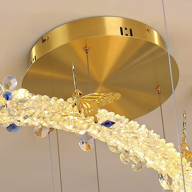 Heart Of Gold LED Chandelier