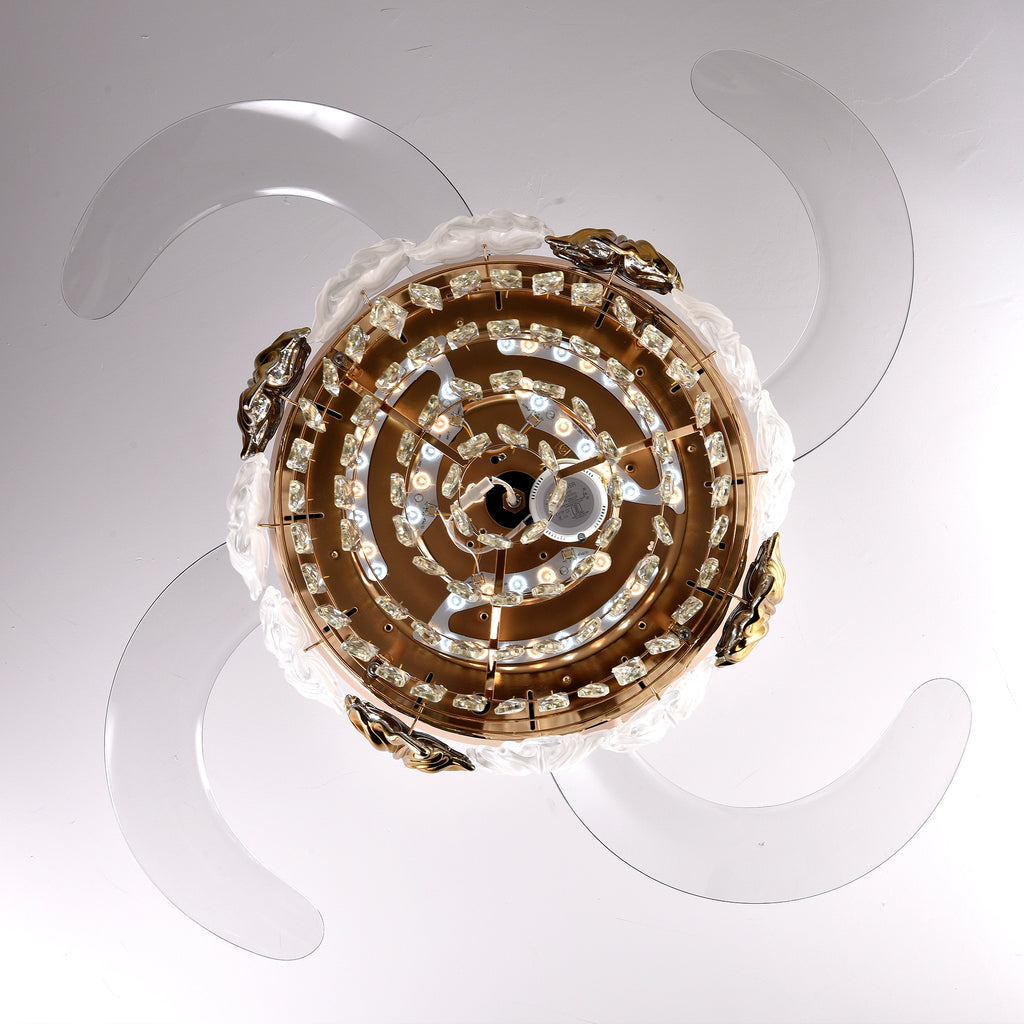 Pelican Gold Ceiling Fan | 40W BLDC Motor | Metal Body