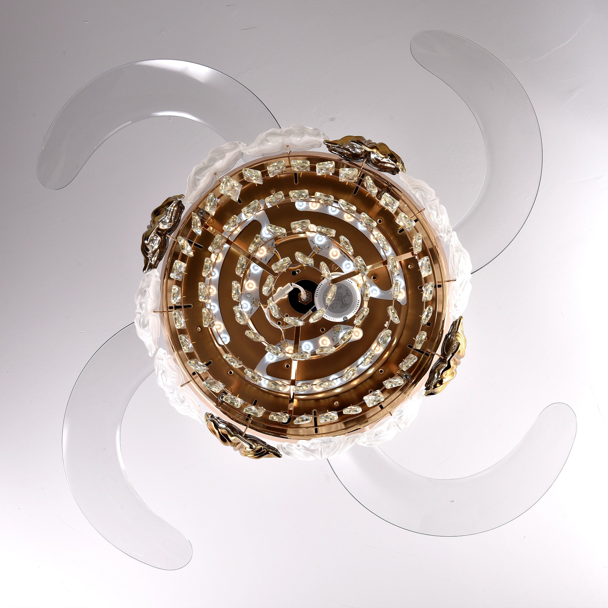 Pelican Gold Ceiling Fan | 40W BLDC Motor | Metal Body