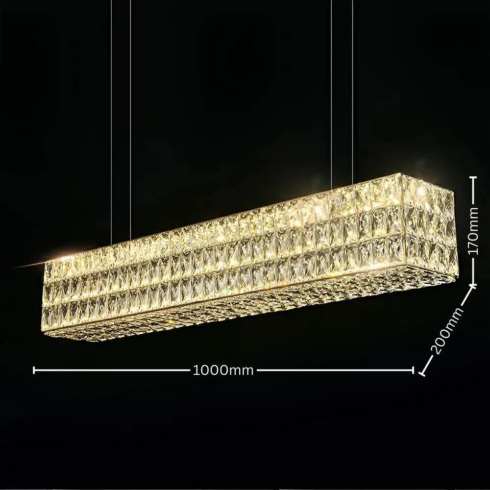 Jewel Drop (Linear) Crystal Chandelier