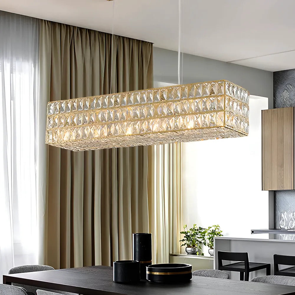 Jewel Drop (Linear) Crystal Chandelier