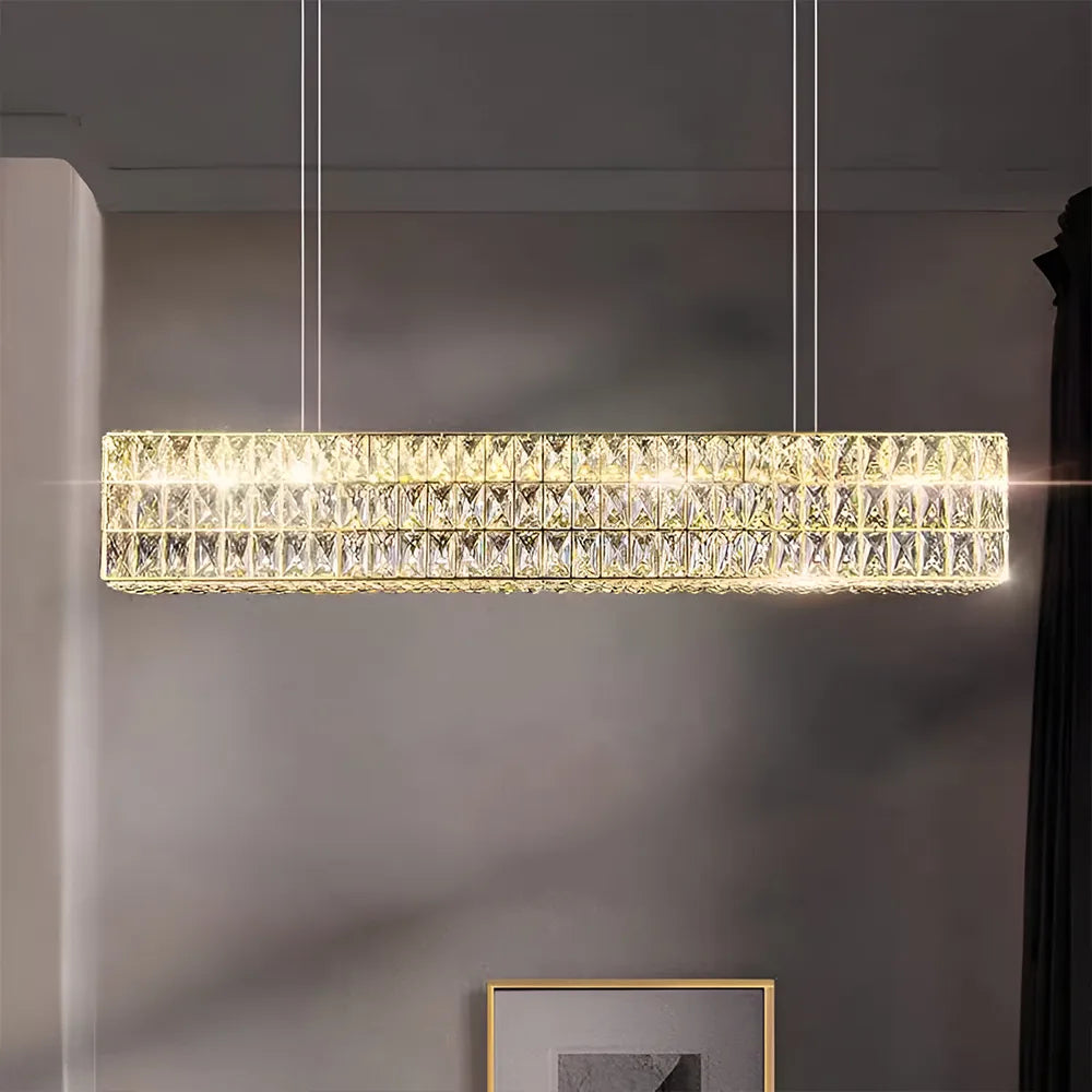 Jewel Drop (Linear) Crystal Chandelier