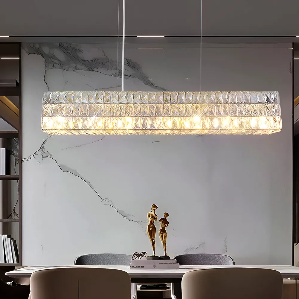 Jewel Drop (Linear) Crystal Chandelier